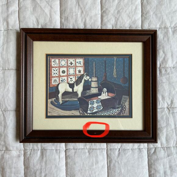 Baby Nursery Scandinavian Folk Art Cottagecore Vintage - Picture 5 of 5